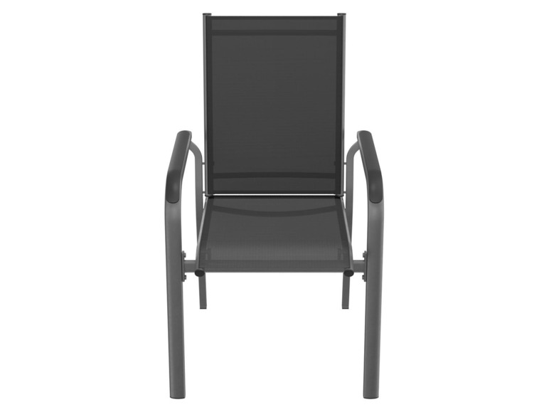  Zobrazit na celou obrazovku florabest Stohovatelná hliníková židle ALU, černá/antracitová - Obrázek 3