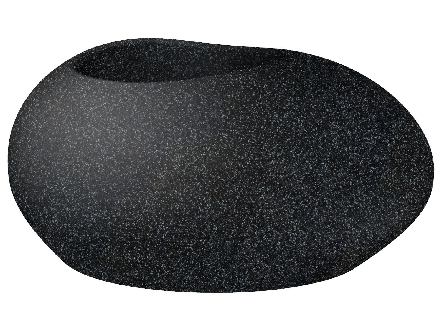 Scheurich Květináč Flow (Stony Black, Ø 73 cm x 35 cm)