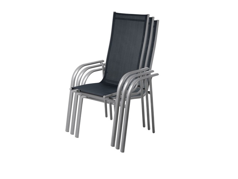  Zobrazit na celou obrazovku florabest Hliníková židle, šedá - Obrázek 2