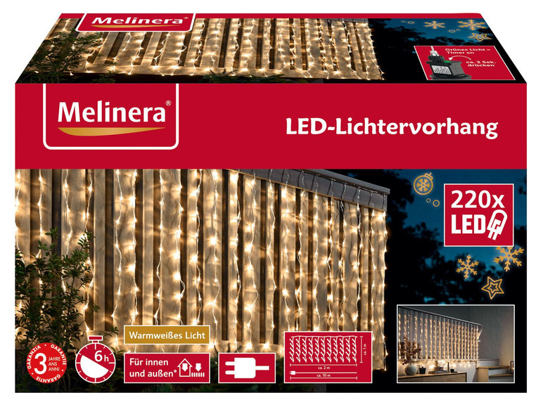  Zobrazit na celou obrazovku Melinera Světelný LED závěs - Obrázek 2