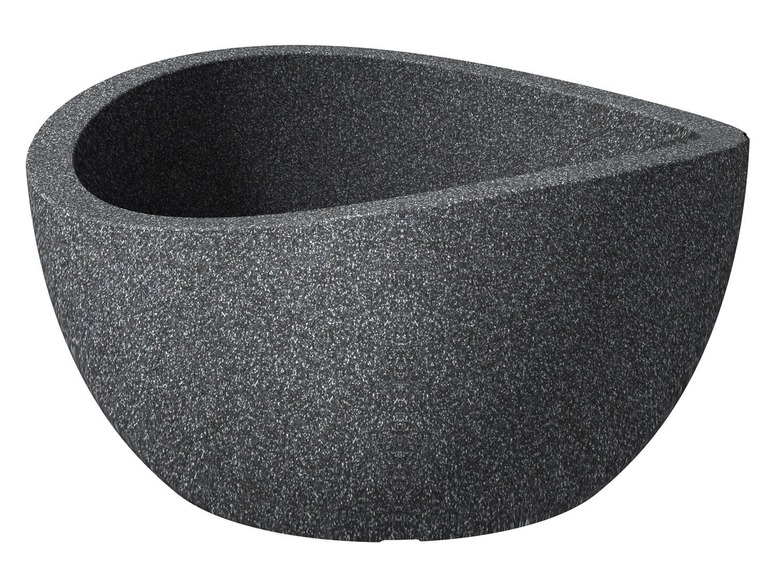 Scheurich Květináč Wave Globe Bowl (Black Granit)