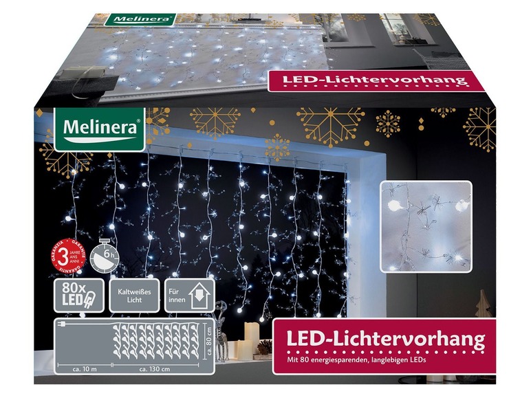  Zobrazit na celou obrazovku Melinera LED světelný závěs - Obrázek 4
