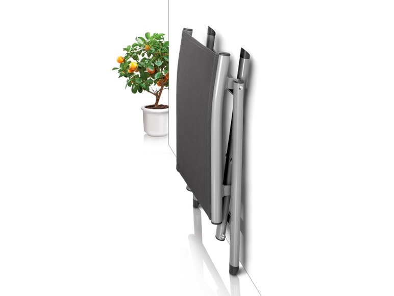  Zobrazit na celou obrazovku florabest Hliníková skládací stolička, šedá - Obrázek 4