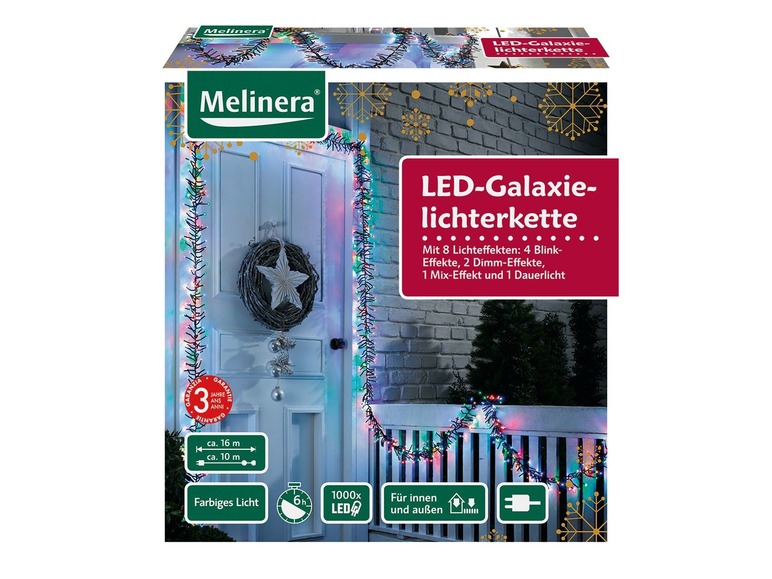  Zobrazit na celou obrazovku Melinera Světelný LED řetěz Galaxie - Obrázek 4