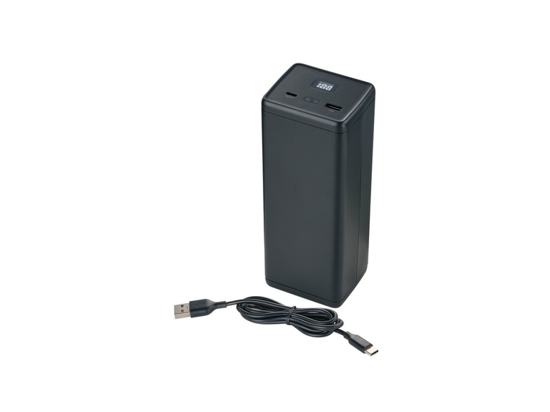  Zobrazit na celou obrazovku TRONIC® Powerbanka s AC zásuvkou 69,8 Wh, 6 400 mAh, USB-A, USB-C, zásuvka AC - Obrázek 1
