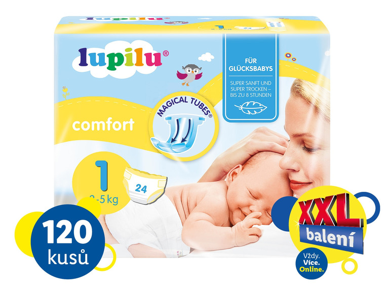 XXL Dětské pleny Comfort, velikost 1 NEW