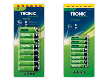 TRONIC® Nabíjecí baterie Ni-MH Ready 2 Use, 8 kusů