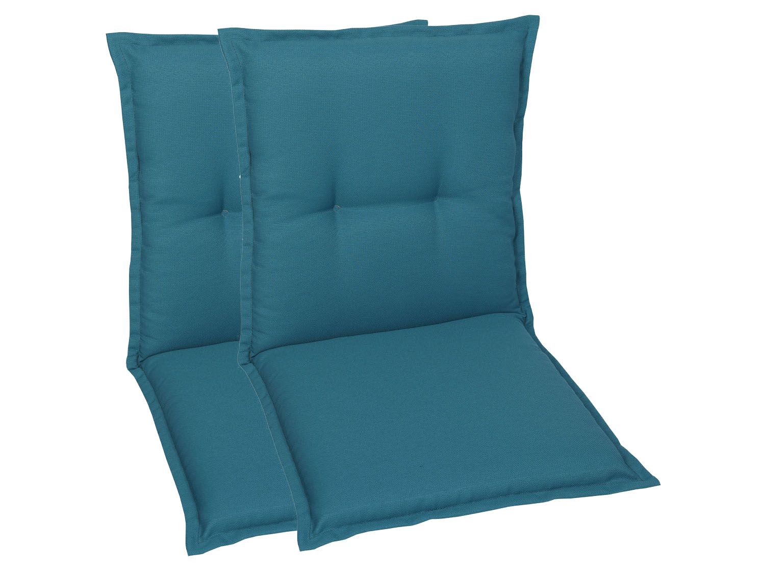 Go-De Textil Sada zahradních podsedáků Uni (nízká opěrka, 2 kusy, petrolejová)