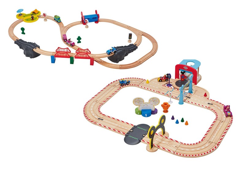  Zobrazit na celou obrazovku Playtive JUNIOR Dřevěná železnice / závodní dráha Disney - Obrázek 1