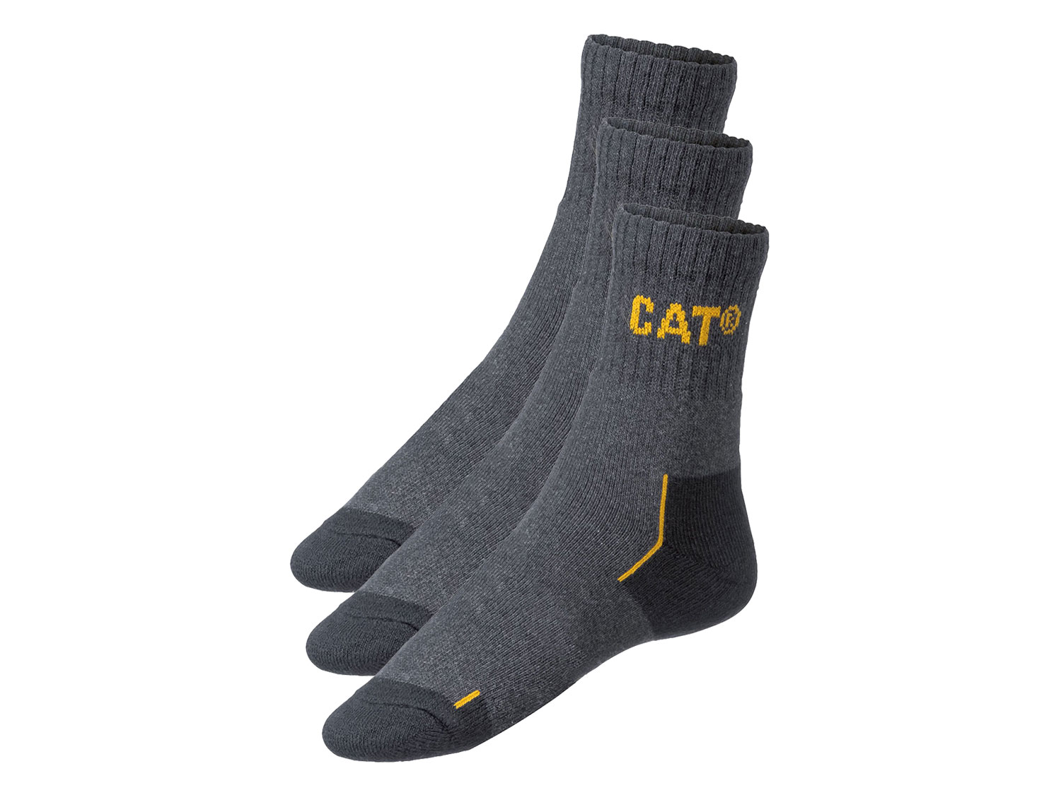 Caterpillar Pánské pracovní ponožky, 3 páry (antracitová, 39-42)