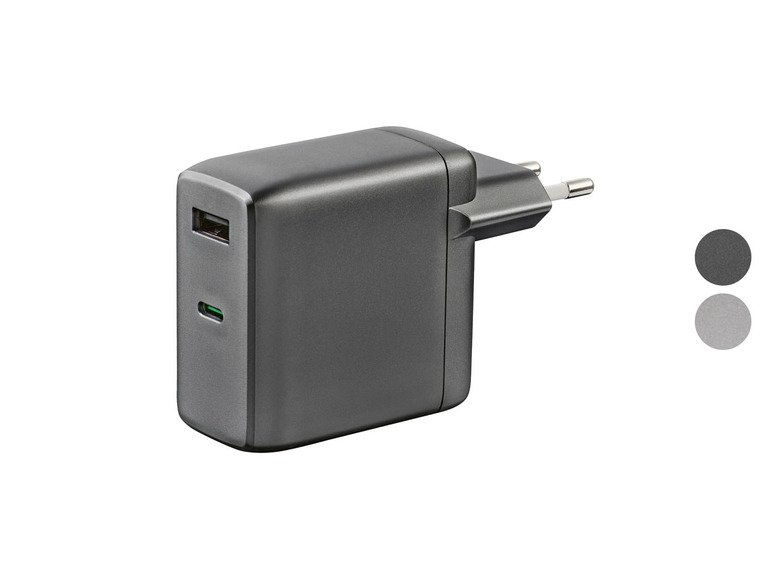  Zobrazit na celou obrazovku TRONIC® Duální power nabíječka USB-C PD 60W, GaN - Obrázek 1