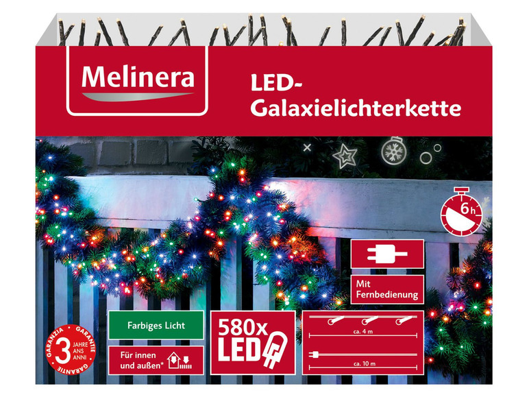  Zobrazit na celou obrazovku Melinera Světelný LED řetěz Galaxie - Obrázek 2