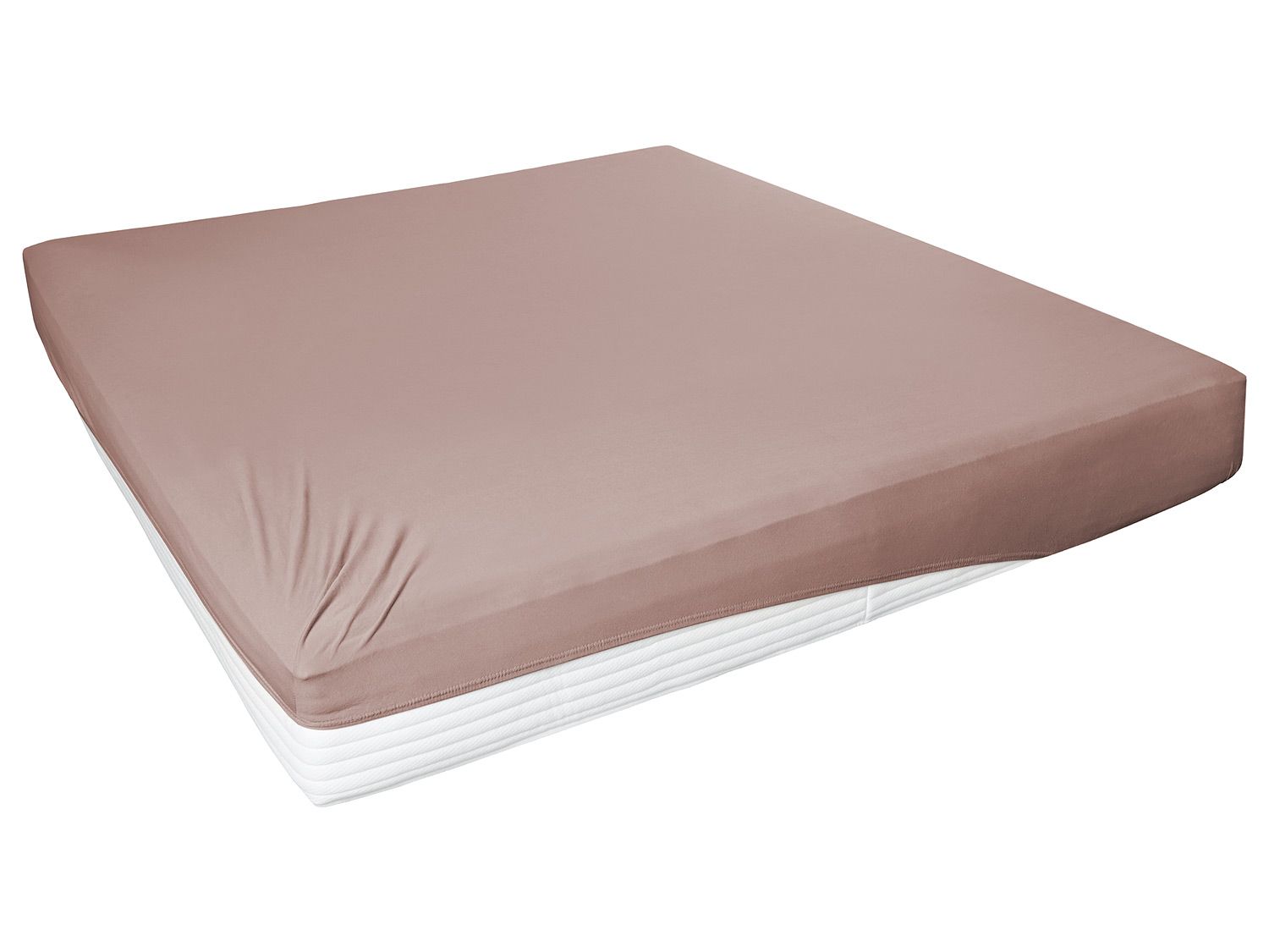 Primera Žerzejové napínací prostěradlo (180-200 x 200 cm, nugát)