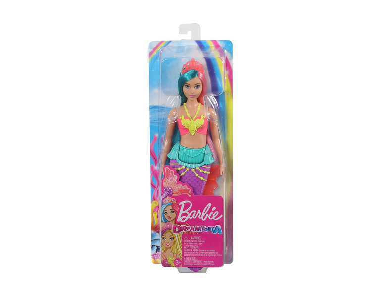  Zobrazit na celou obrazovku Barbie Dreamtopia Mořská panna, tyrkysová a růžová - Obrázek 3