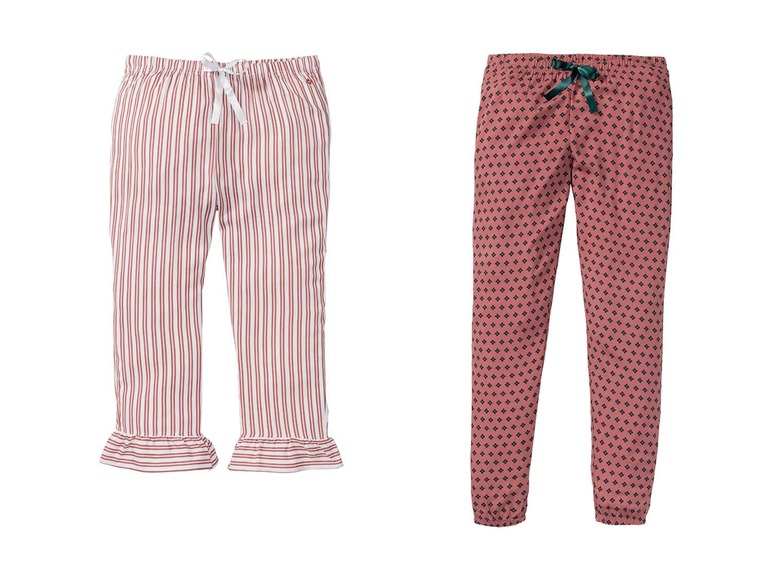  Zobrazit na celou obrazovku ESMARA® Lingerie Dámské pyžamové kalhoty, 2 kusy - Obrázek 2