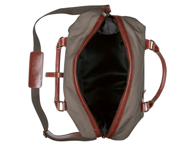  Zobrazit na celou obrazovku LIVERGY® Pánská kožená taška Weekender - Obrázek 2