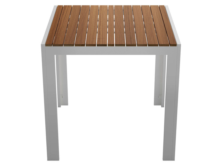  Zobrazit na celou obrazovku florabest Hliníkový stůl s deskou z eukalyptového dřeva, 75 x 75 cm - Obrázek 3