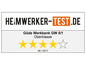 Heimwerker-Test.de hodnotí pracovní stůl Güde GW 5/1 jako špičkový.