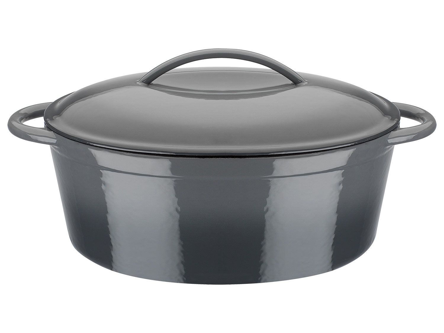 GSW Litinový hrnec na dušení / Pekáč, Ø 30 cm (pekáč, šedá, 33 x 25 cm)