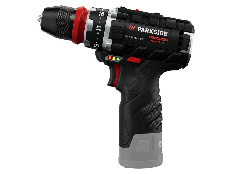  Zobrazit na celou obrazovku PARKSIDE PERFORMANCE® Aku vrtací šroubovák PBSPA 12 C3, 2x 2 Ah - Obrázek 4