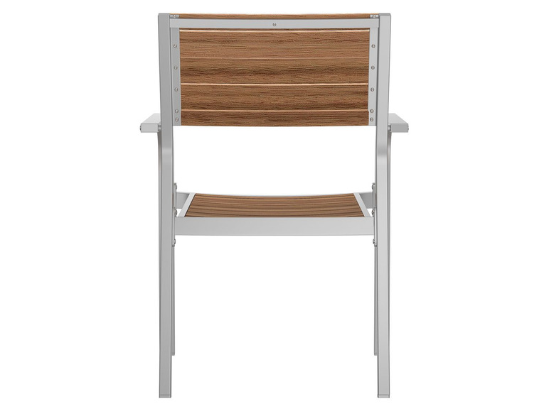  Zobrazit na celou obrazovku florabest Stohovatelná hliníková židle s eukalyptovým dřevem - Obrázek 4