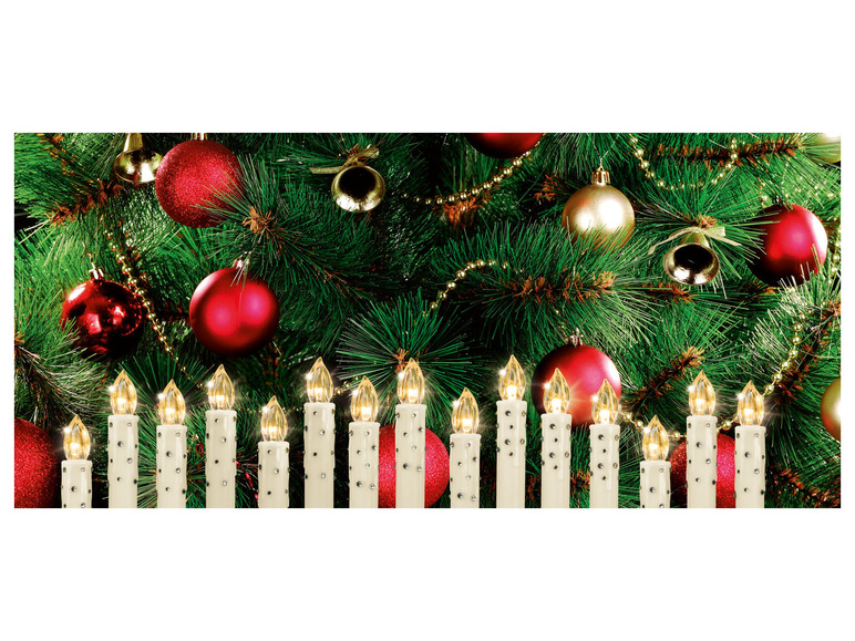  Zobrazit na celou obrazovku LIVARNO home LED svíčky na vánoční stromek, 15 kusů - Obrázek 3