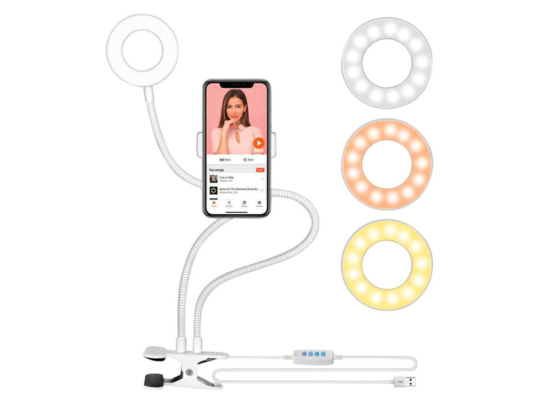  Zobrazit na celou obrazovku Digipower Sada na natáčení videa / LED kruhové světlo - Obrázek 11
