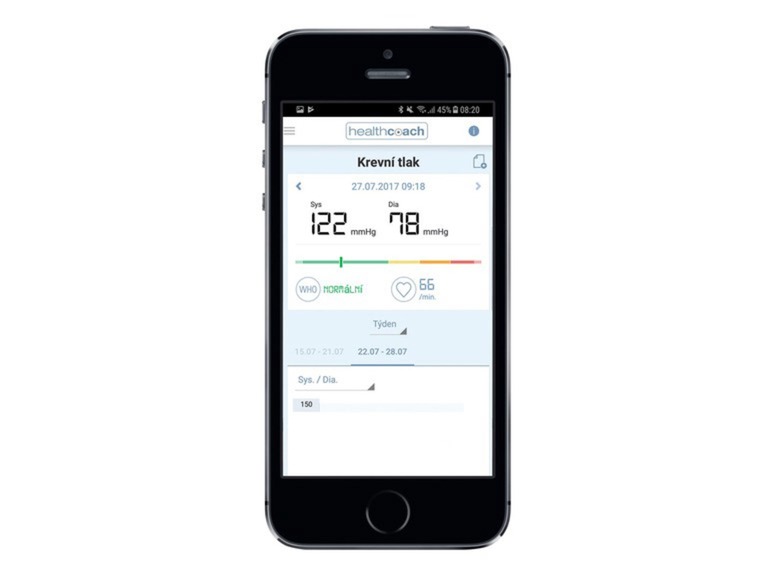  Zobrazit na celou obrazovku SANITAS Měřič krevního tlaku SBM 67 s Bluetooth® - Obrázek 5