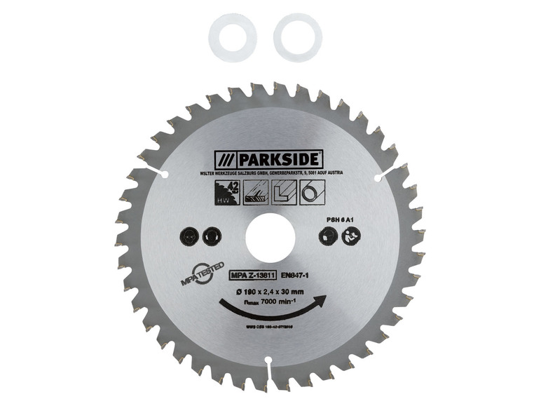 PARKSIDE Tvrdokovový pilový kotouč (190 mm 42 zubů)