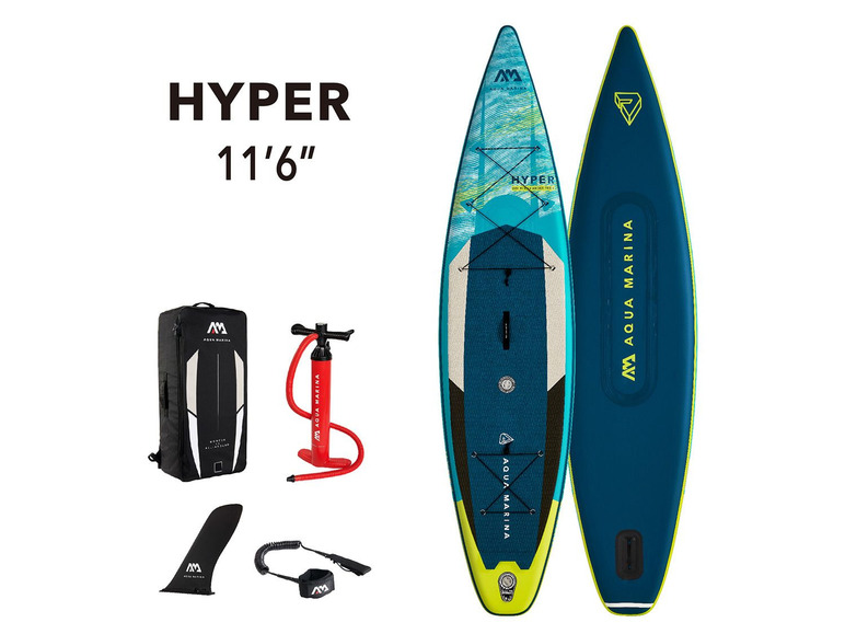  Zobrazit na celou obrazovku Aqua Marina Dvoukomorový Hyper Touring paddleboard 11′6" 2021 - Obrázek 1