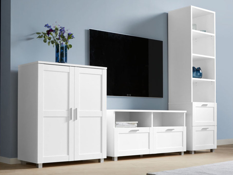  Zobrazit na celou obrazovku LIVARNO home TV stolek Basel, bílý - Obrázek 7
