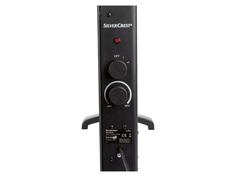  Zobrazit na celou obrazovku SILVERCREST® Skleněný konvektor SGH 2000 B2 - Obrázek 9