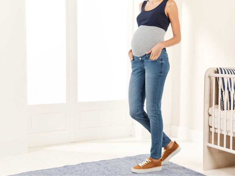  Zobrazit na celou obrazovku esmara® Dámské těhotenské džíny "Super Skinny Fit" - Obrázek 8