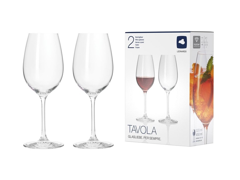  Zobrazit na celou obrazovku Leonardo Sada sklenic na víno Tavola, 2 kusy - Obrázek 4