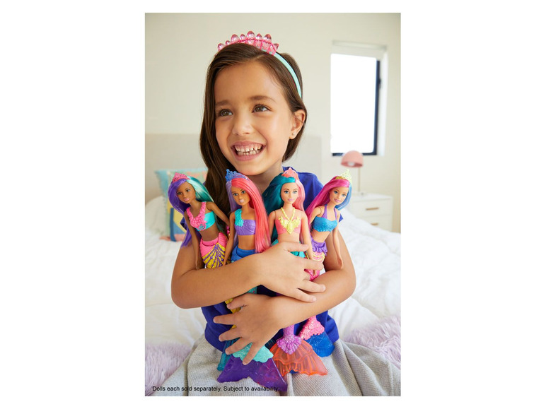  Zobrazit na celou obrazovku Barbie Dreamtopia Mořská panna, růžová a modrá - Obrázek 3