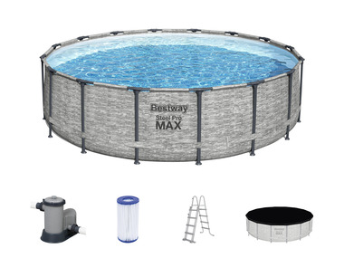 Bestway Bazén Steel ProMAX™ s filtračním zařízením a schůdky, Ø 4,88 x 1,22 m