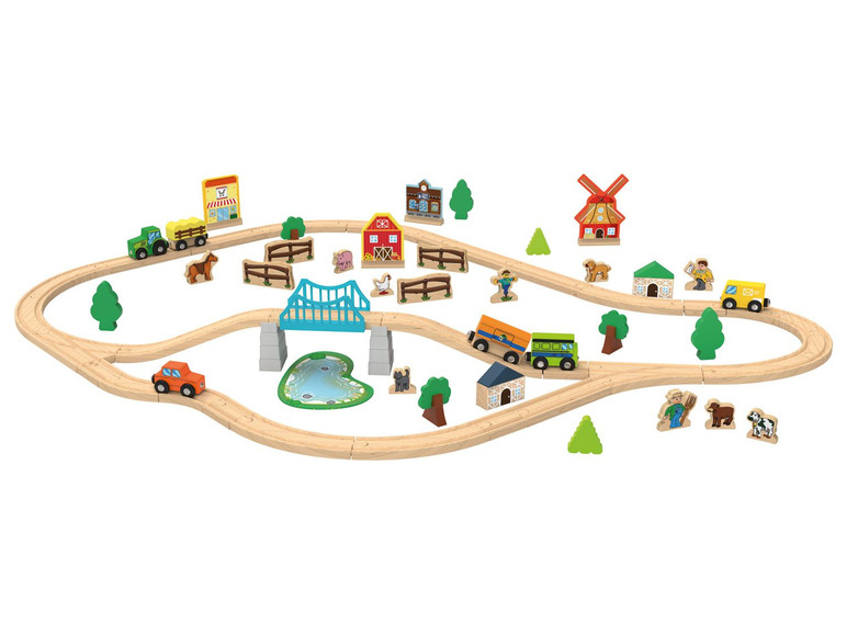  Zobrazit na celou obrazovku Playtive Dřevěná železnice - Obrázek 5