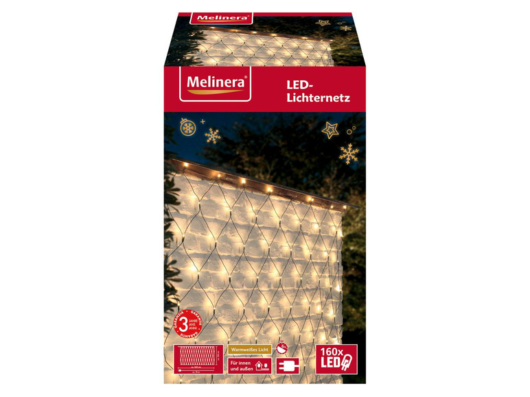  Zobrazit na celou obrazovku Melinera Světelný LED závěs / Světelná LED síť - Obrázek 2