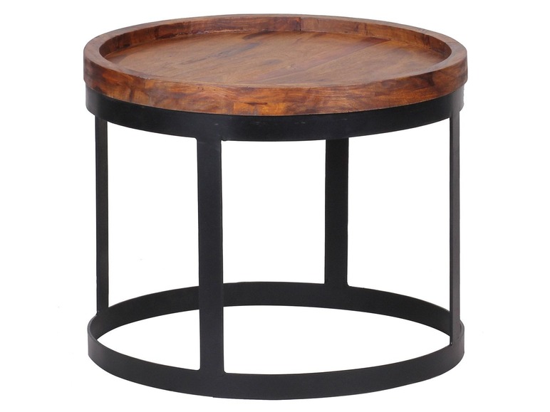  Zobrazit na celou obrazovku Wohnling Odkládací stolek AKOLA ze sheeshamového dřeva, 2 kusy - Obrázek 5