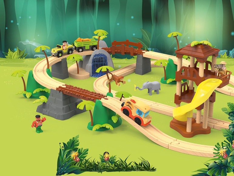  Zobrazit na celou obrazovku Playtive JUNIOR Dřevěná železnice Džungle - Obrázek 10