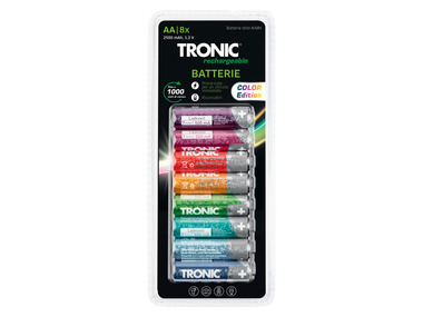 TRONIC® Nabíjecí baterie Ni-MH Ready 2 Use, 8 kusů