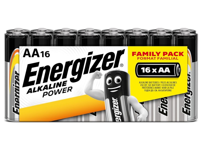  Zobrazit na celou obrazovku Energizer Alkaline Power Family Pack AA, 16 kusů - Obrázek 1