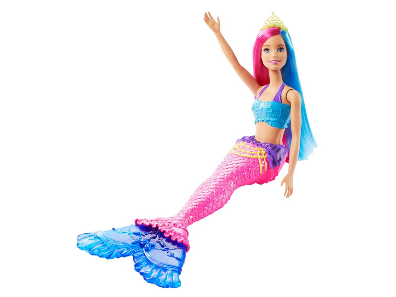  Zobrazit na celou obrazovku Barbie Dreamtopia Mořská panna, růžová a modrá - Obrázek 1