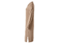 Béžové pletené šaty s límečkem polo.