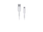 Bílý USB kabel s Lightning konektorem, značky TRONIC.