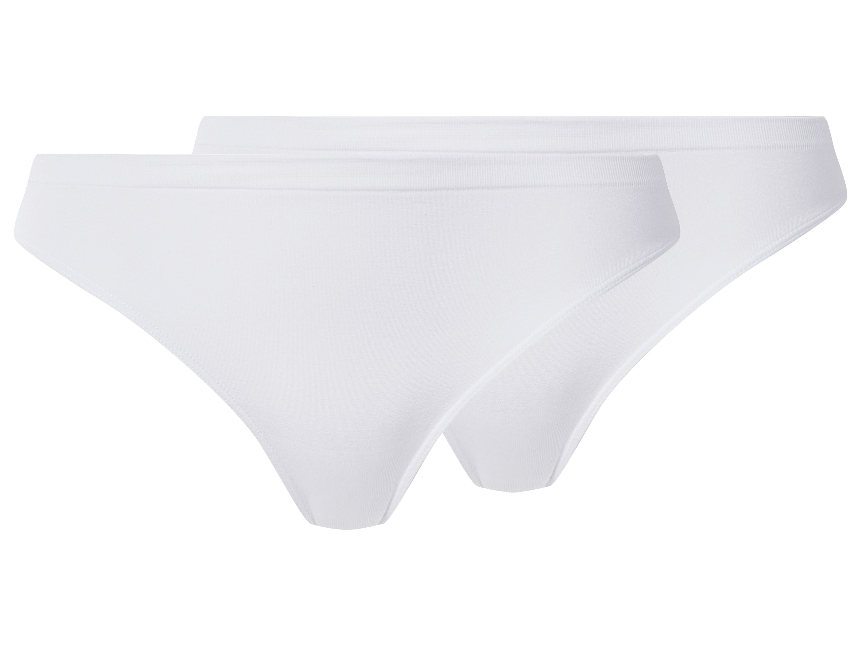 esmara® Dámské bezešvé kalhotky, 2 kusy (bílá, Xl(48/50))