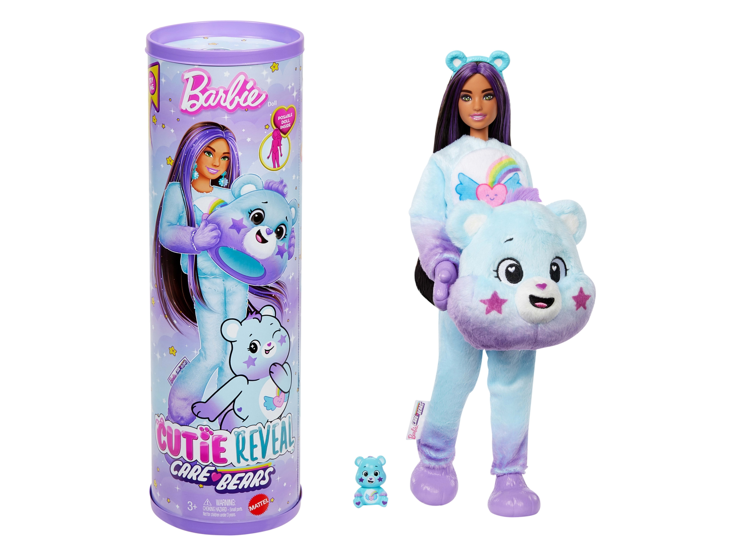 Barbie Panenka Cutie Reveal x Care Bears Series 2 (medvídek Dream Bright)