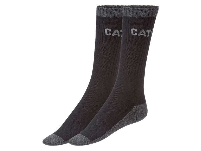 Caterpillar Pánské pracovní termo ponožky, 2 páry (39/42, černá)