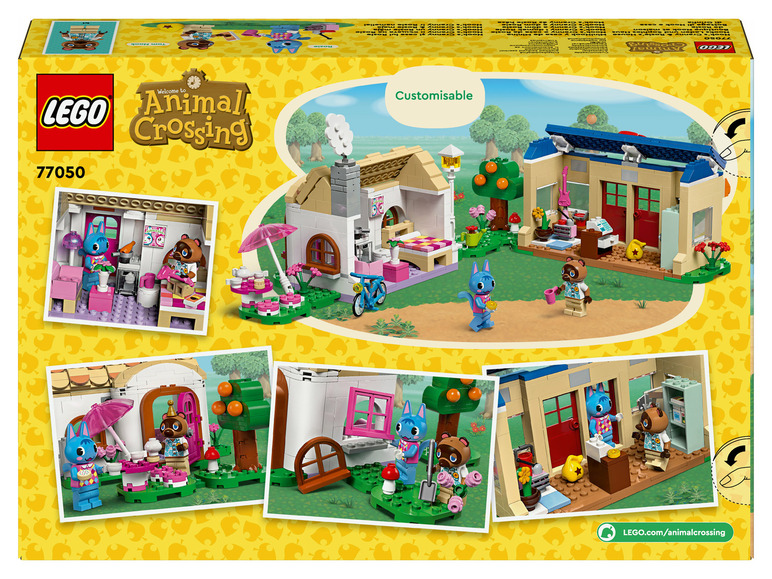 LEGO Animal Crossing sada s domečky Toma Nooka a Cranny & Rosie.