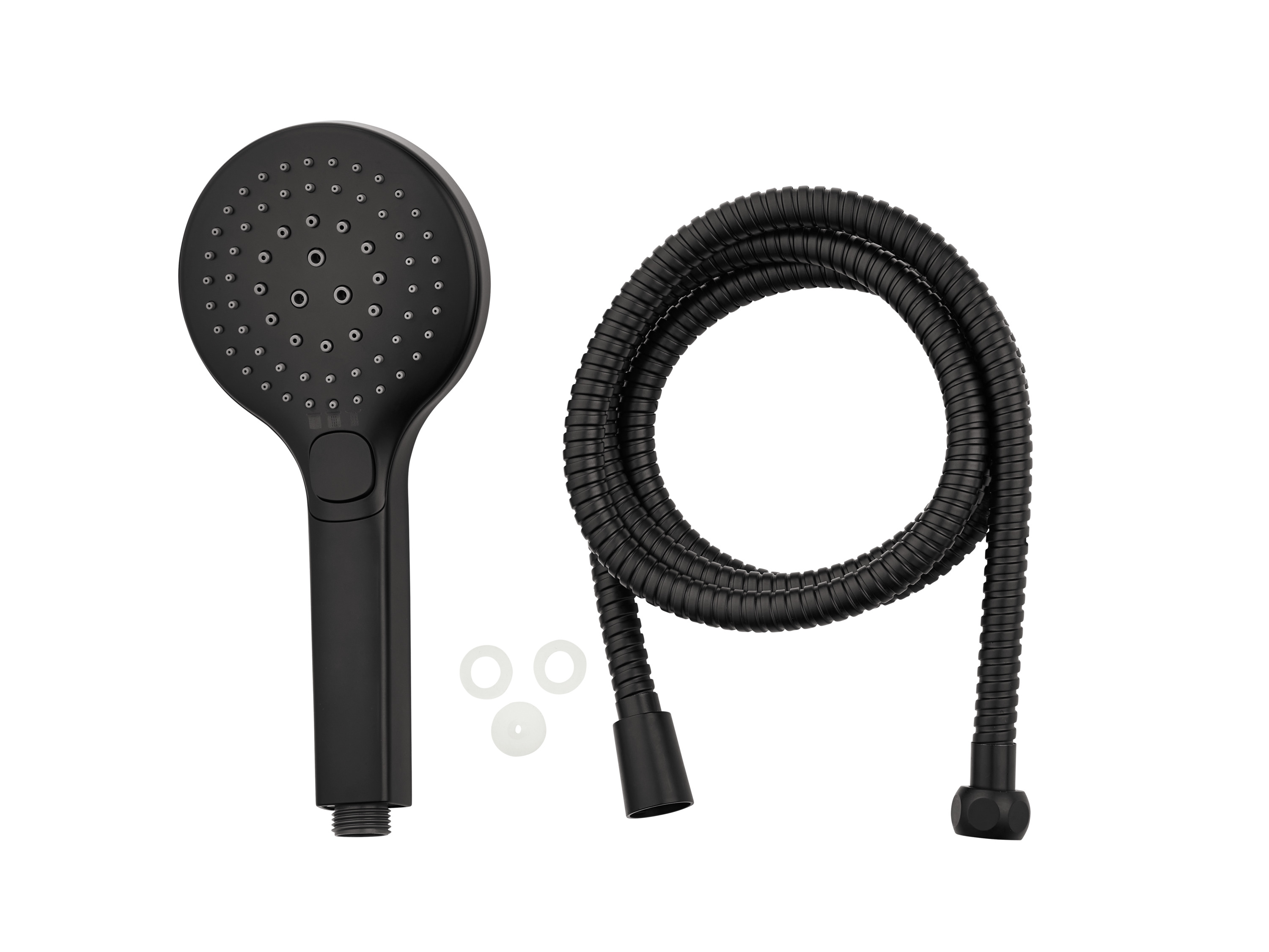 Livarno home Sprchová sada (kulatá sprchová hlavice, černá)
